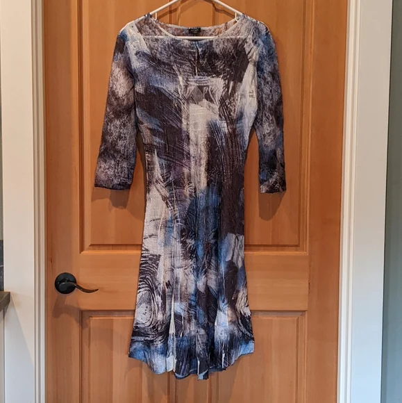 Komarov | Dresses | Multicolor Large Komarov Cocktail Dress With Lace  Sleeves And Charmous Body | Poshmark